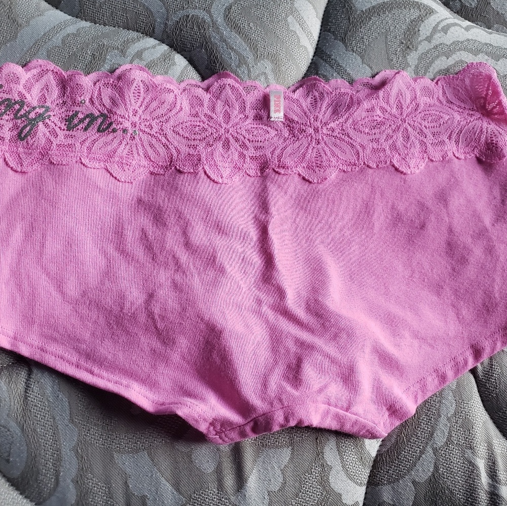 Victoria's secret pink boyshort panties